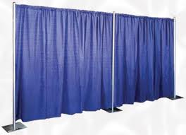 Rental store for PIPE   DRAPE 10  BLUE PER FT   9.00 FT in Spartanburg SC