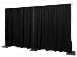 Rental store for PIPE   DRAPE 8  BLACK PER FT   4.25 FT in Spartanburg SC