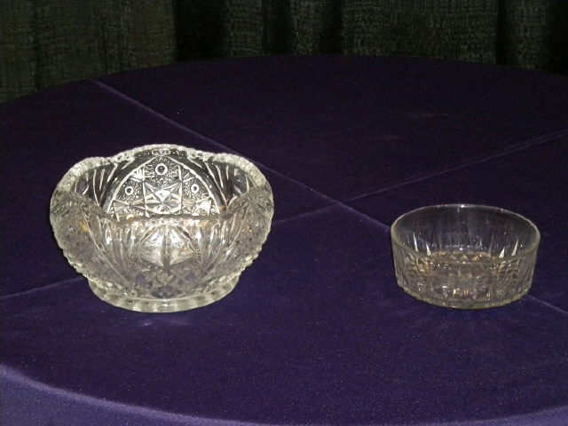 Rental store for BOWL, GLASS CUT 3 QT in Spartanburg SC
