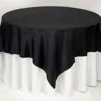 Rental store for 72 x72  OVLY TABLECLTH, BLACK in Spartanburg SC