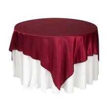Rental store for 72 X72  OVLY TABLECLTH, BURGNDY in Spartanburg SC