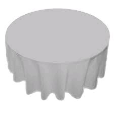 Rental store for 72 X72  OVLY TABLECLTH, LT GREY in Spartanburg SC