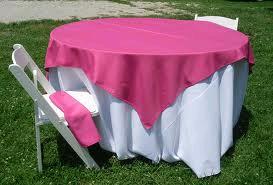 Rental store for 72 X72  OVLY TABLECLTH, HOT PNK in Spartanburg SC