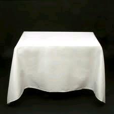 Rental store for 90 X90  TABLECLTH, WHITE in Spartanburg SC