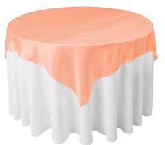Rental store for 72 X72  OVLY TABLECLTH, PEACH in Spartanburg SC