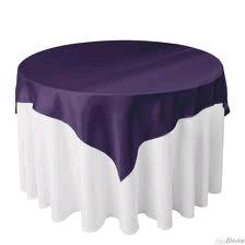 Rental store for 72 X72  OVLY TABLECLTH, PURPLE in Spartanburg SC