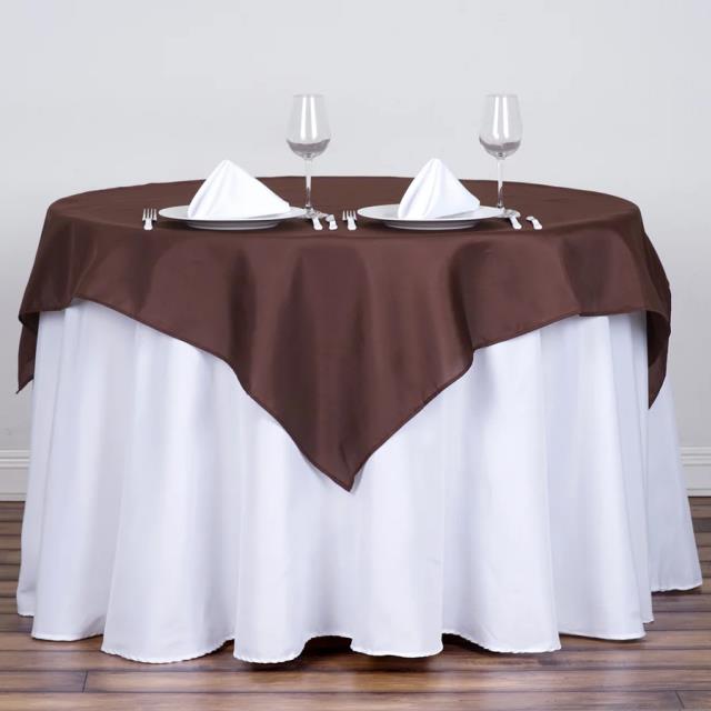 Rental store for 72 x72  OVLY TABLECLTH, CHOCOLATE in Spartanburg SC