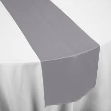 Rental store for TABLE RUNNER, SATIN SILVER 12 X96 in Spartanburg SC