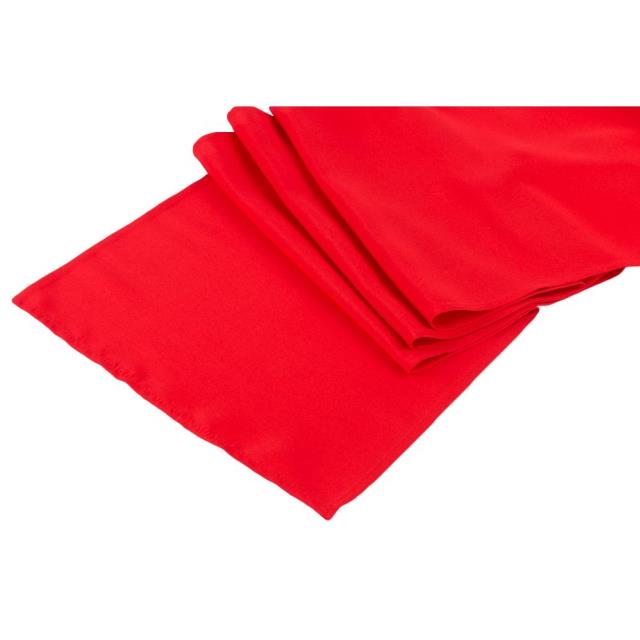 Rental store for TABLE RUNNER, RED 13 X108  POLYESTER in Spartanburg SC