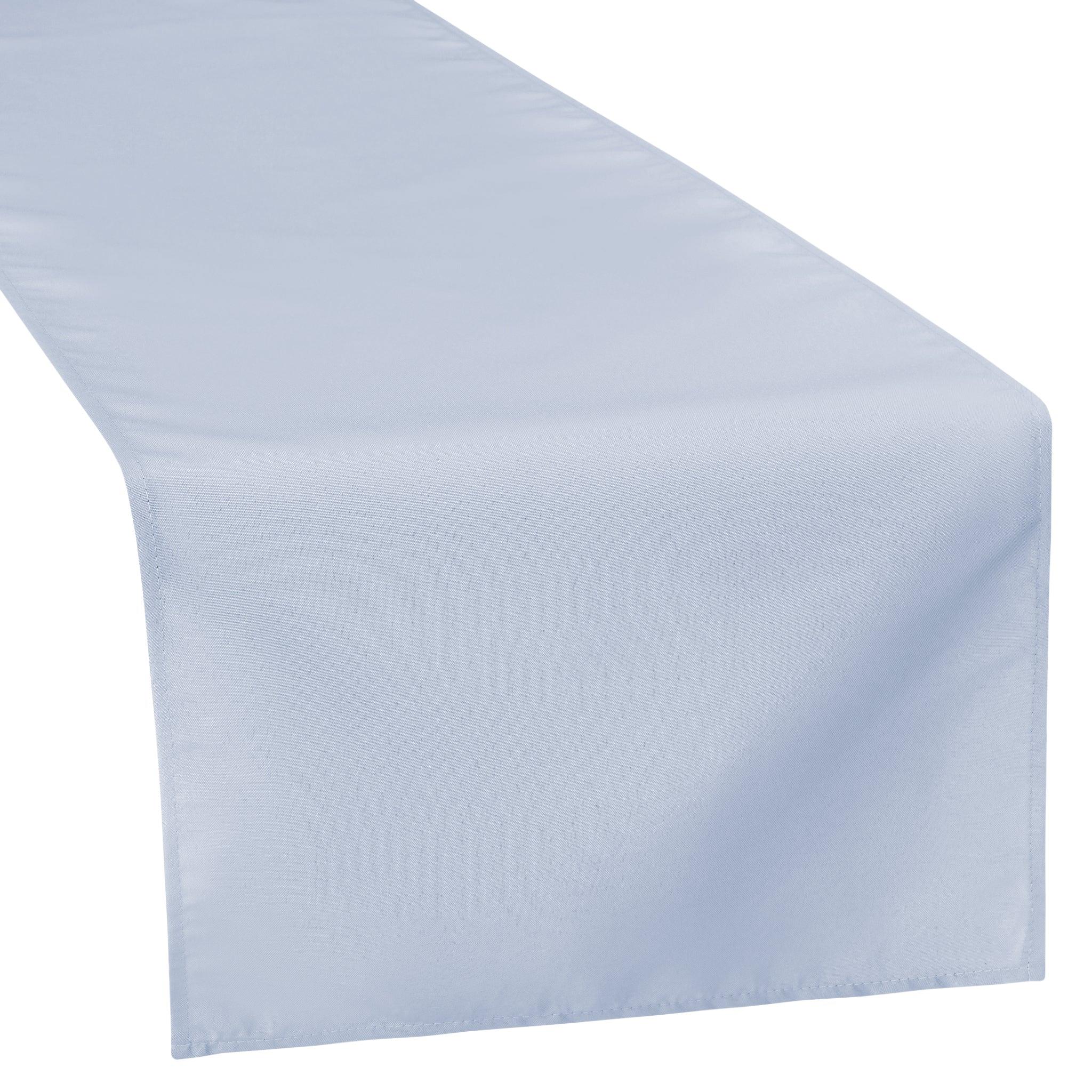 Rental store for TABLE RUNNER DUSTY BLUE POLYESTER in Spartanburg SC